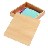 Maxbell Montessori Fabric Box Kids Color Cognition for Holiday Present Teaching Aids