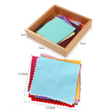 Maxbell Montessori Fabric Box Kids Color Cognition for Holiday Present Teaching Aids