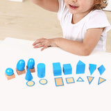 Maxbell Montessori Toy Practicing Fine Motor Skills Shape Puzzle Geometry Puzzle Set