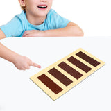 Maxbell Montessori Toy Geometric Shapes Board Portable Exercising Wooden Touching Board