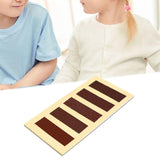 Maxbell Montessori Toy Geometric Shapes Board Portable Exercising Wooden Touching Board