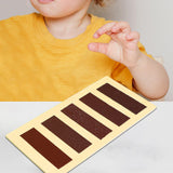 Maxbell Montessori Toy Geometric Shapes Board Portable Exercising Wooden Touching Board