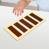 Maxbell Montessori Toy Geometric Shapes Board Portable Exercising Wooden Touching Board