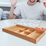 Maxbell Teaching Aid Box Portable Paper Crafts Storage Box for Necklace Paper Crafts