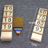 Maxbell Montessori Math Toy Montessori Math Hundred Board for Kids Children Day Gift