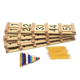 Maxbell Montessori Math Toy Montessori Math Hundred Board for Kids Children Day Gift