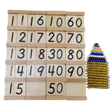 Maxbell Montessori Math Toy Montessori Math Hundred Board for Kids Children Day Gift