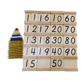 Maxbell Montessori Math Toy Montessori Math Hundred Board for Kids Children Day Gift