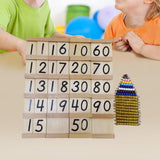 Maxbell Montessori Math Toy Montessori Math Hundred Board for Kids Children Day Gift