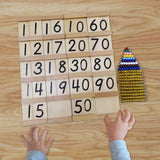 Maxbell Montessori Math Toy Montessori Math Hundred Board for Kids Children Day Gift