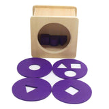 Maxbell Montessori Wooden Puzzle Shape Matching Game Fine Motor Skills for Kids Baby