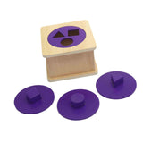 Maxbell Montessori Wooden Puzzle Shape Matching Game Fine Motor Skills for Kids Baby