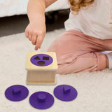 Maxbell Montessori Wooden Puzzle Shape Matching Game Fine Motor Skills for Kids Baby