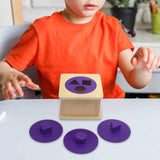 Maxbell Montessori Wooden Puzzle Shape Matching Game Fine Motor Skills for Kids Baby