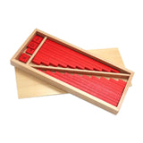 Maxbell Montessori Numerical Rods with Number Tiles Kids Montessori Cognitive Toy