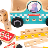 Maxbell Wooden Building Set Hands on Wooden Tool Toy for Children Boys Girls Baby