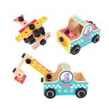Maxbell Wooden Building Set Hands on Wooden Tool Toy for Children Boys Girls Baby