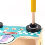 Maxbell Wooden Building Set Hands on Wooden Tool Toy for Children Boys Girls Baby