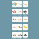 Maxbell Wooden Building Set Hands on Wooden Tool Toy for Children Boys Girls Baby