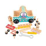 Maxbell Wooden Building Set Hands on Wooden Tool Toy for Children Boys Girls Baby