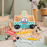 Maxbell Wooden Building Set Hands on Wooden Tool Toy for Children Boys Girls Baby