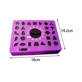 Maxbell Kids Shape Toy Puzzle Game 's Timer Puzzle Game for Preschool Violet