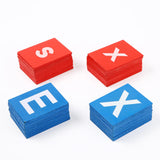 Maxbell Sand Paper Letters Spelling Games Educational Toy for Children Ages 0-3 Years