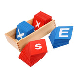 Maxbell Sand Paper Letters Spelling Games Educational Toy for Children Ages 0-3 Years