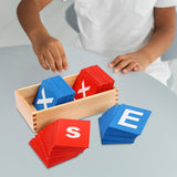 Maxbell Sand Paper Letters Spelling Games Educational Toy for Children Ages 0-3 Years