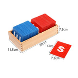 Maxbell Sand Paper Letters Spelling Games Educational Toy for Children Ages 0-3 Years