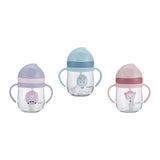 Maxbell Silicone Training Cup 8.5oz Portable Baby Sippy Cup for Baby Boys Girls Kids Violet