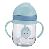 Maxbell Silicone Training Cup 8.5oz Portable Baby Sippy Cup for Baby Boys Girls Kids Blue