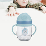 Maxbell Silicone Training Cup 8.5oz Portable Baby Sippy Cup for Baby Boys Girls Kids Blue