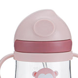 Maxbell Silicone Training Cup 8.5oz Portable Baby Sippy Cup for Baby Boys Girls Kids Pink
