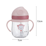 Maxbell Silicone Training Cup 8.5oz Portable Baby Sippy Cup for Baby Boys Girls Kids Pink