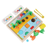 Maxbell 3 in 1 Montessori Toy Bead Clips Game for Children Birthday Gifts Boys Girls