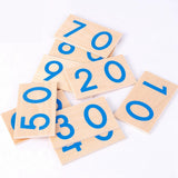 Maxbell Small Wooden Number Cards with Box for Children's Day Preschool Kid Birthday