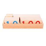 Maxbell Small Wooden Number Cards with Box for Children's Day Preschool Kid Birthday