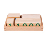 Maxbell Small Wooden Number Cards with Box for Children's Day Preschool Kid Birthday