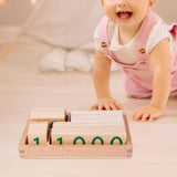 Maxbell Small Wooden Number Cards with Box for Children's Day Preschool Kid Birthday