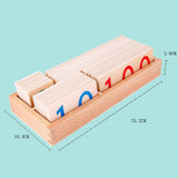 Maxbell Small Wooden Number Cards with Box for Children's Day Preschool Kid Birthday