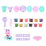 Maxbell Pretend Ice Cream Maker Toy Colorful for Birthday Gift Aged 3-8 Party Favors