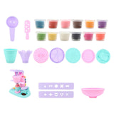 Maxbell Pretend Ice Cream Maker Toy Colorful for Birthday Gift Aged 3-8 Party Favors