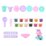 Maxbell Pretend Ice Cream Maker Toy Colorful for Birthday Gift Aged 3-8 Party Favors