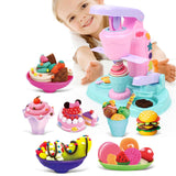 Maxbell Pretend Ice Cream Maker Toy Colorful for Birthday Gift Aged 3-8 Party Favors