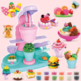 Maxbell Pretend Ice Cream Maker Toy Colorful for Birthday Gift Aged 3-8 Party Favors