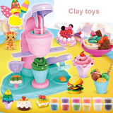 Maxbell Pretend Ice Cream Maker Toy Colorful for Birthday Gift Aged 3-8 Party Favors