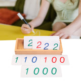 Maxbell 1-9000 Learning Cards for Number Learning Kindergarten Early Learning