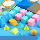 Maxbell Montessori Toy Practicing Training Toy Geometric Shapes Board Geometric Mould