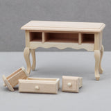 Maxbell 1:12 Dollhouse Table Wood Dollhouse Furniture for Micro Landscape Decoration